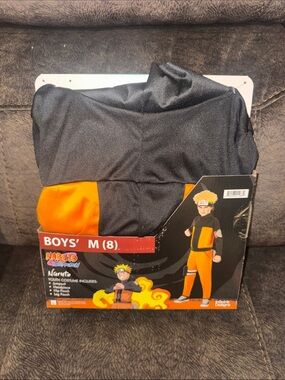 Naruto Boys' Orange and Black Superhero Costume - Brand:inspirit designs Sz M/8‎